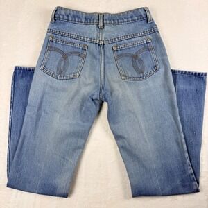 Vintage Farah Light Wash Straight Leg Jeans Size 28x32 USA Made 70s